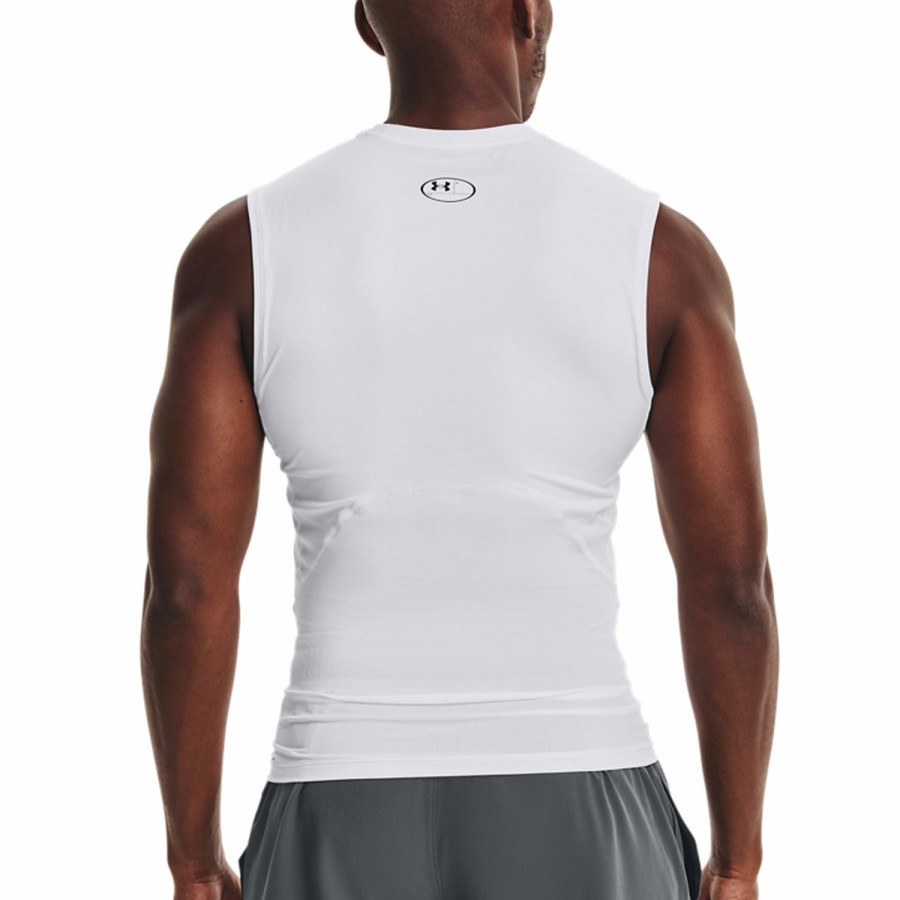 * Special Offer Heatgear Compression Tank White/Black Men'S