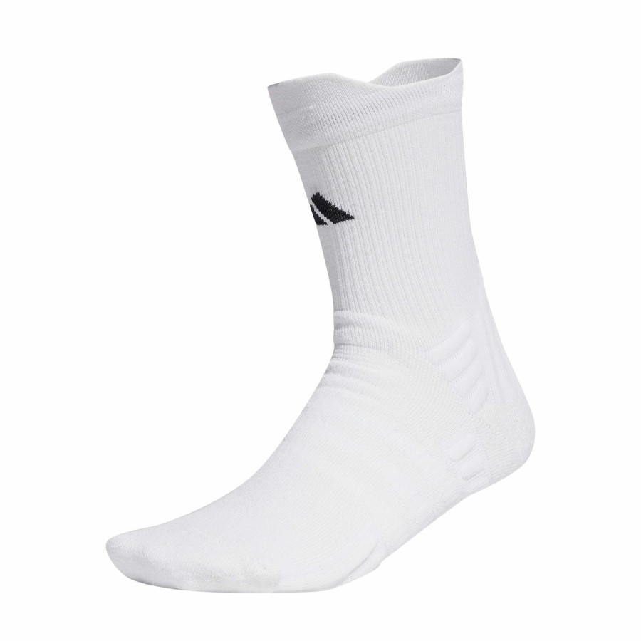 * Half Off Cushioned Crew Socks White/Black Headbands & Socks