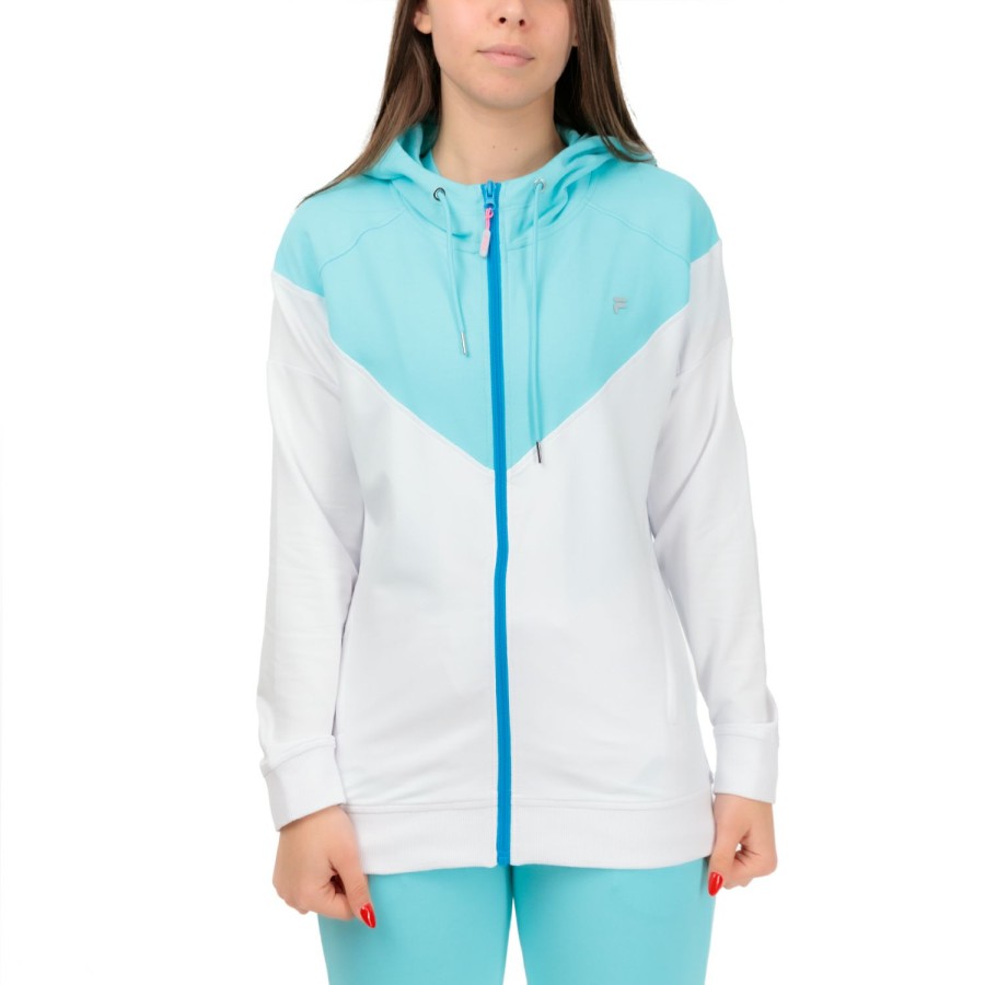 * Special Offer Xenia Hoodie White/Blue Radiance Women'S