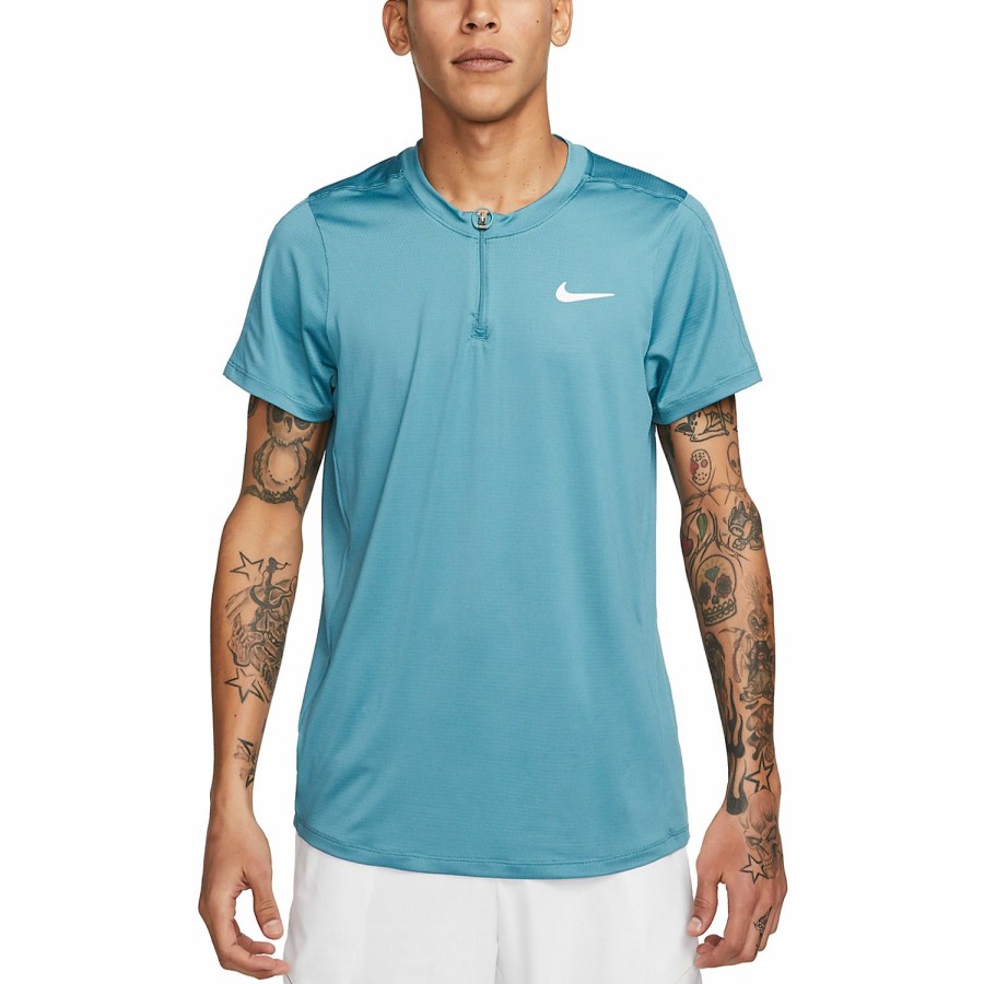 * Clearance Dri-Fit Advantage Polo Mineral Teal/White Men'S