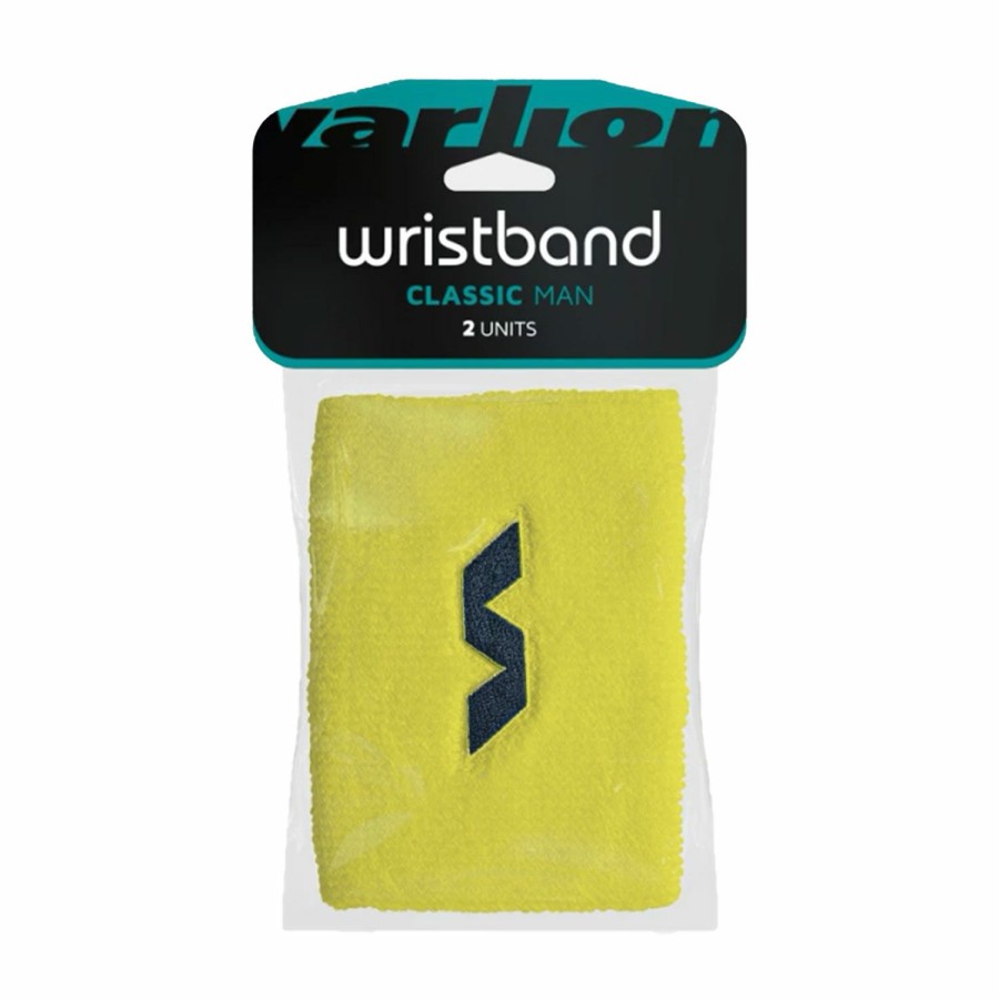 * Clearance Sale Classic Small Wristbands Yellow/Navy Hats And Wristbands