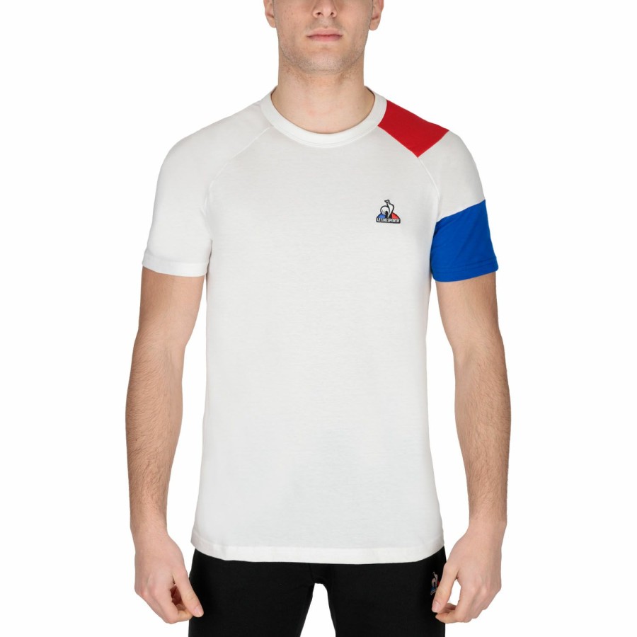 * Sales Online Essentiels T-Shirt New Optical White/Rouge Electro/Bleu Electro Men'S