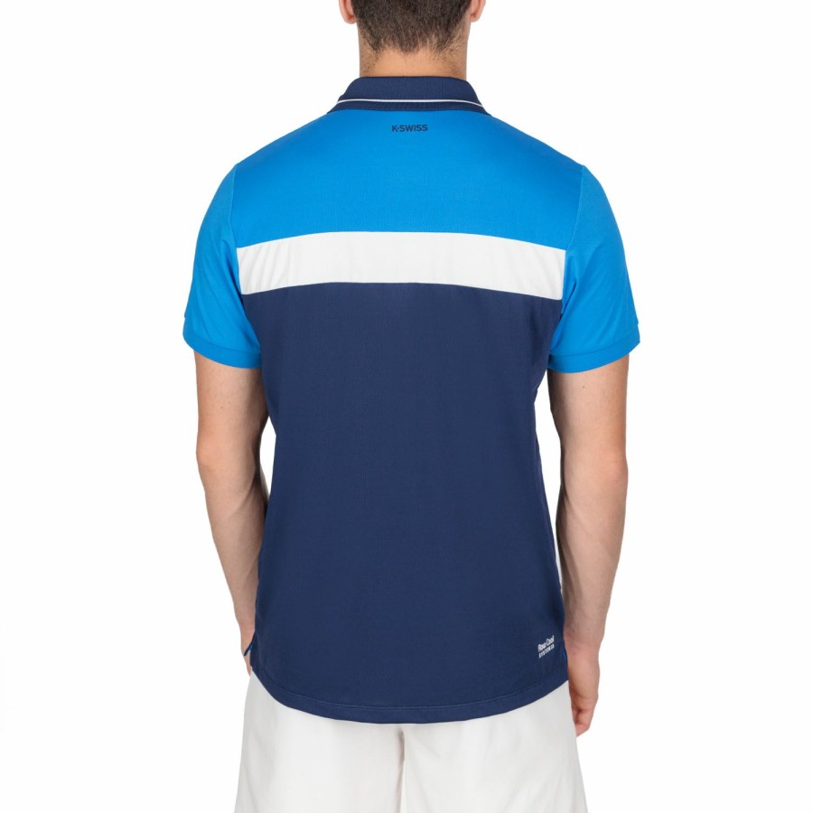 * Clearance Core Team Block Polo Navy/French Blue/White Men'S