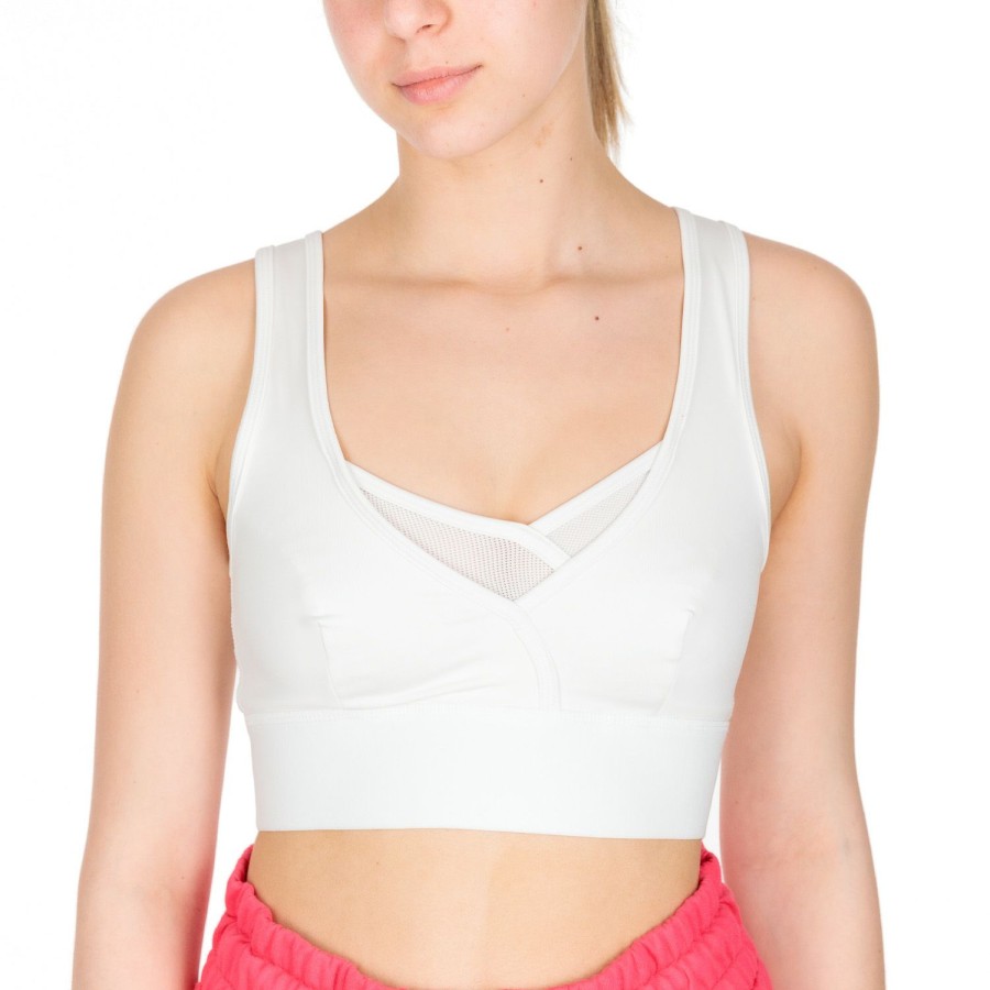 * Special Offers Performance Sports Bra New Optical White Women'S