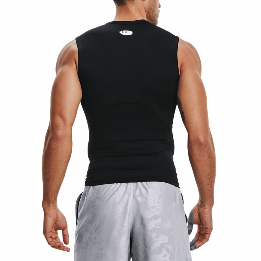 * Limit Offer Heatgear Compression Tank Black/White Men'S