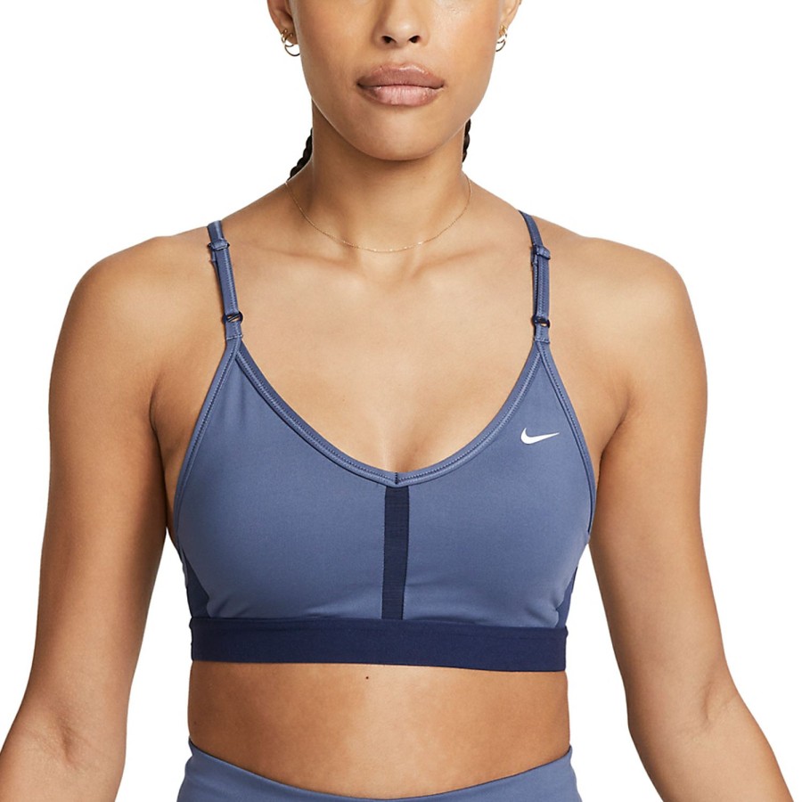 * Special Offer Indy Logo Sports Bra Diffused Blue/Midnight Navy/White Women'S