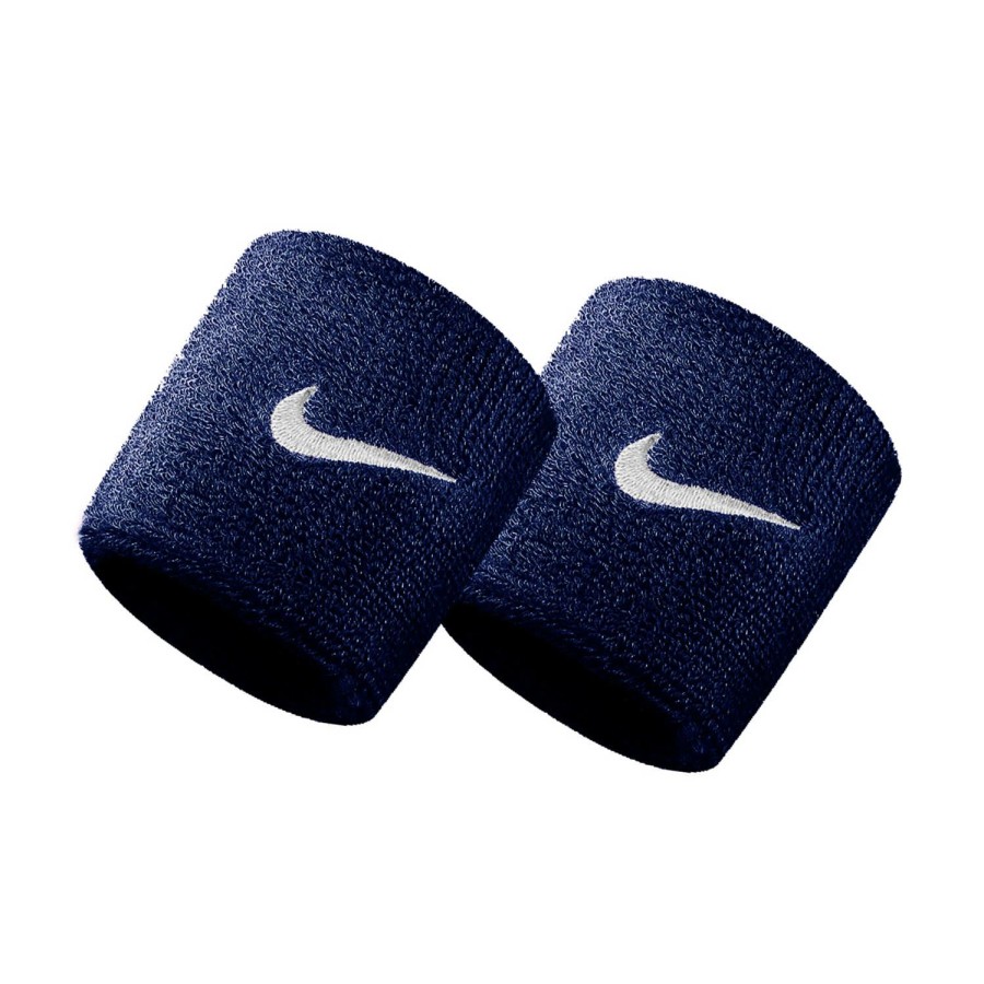 * Clearance Sale Swoosh Small Wristbands Obsidian/White Hats And Wristbands