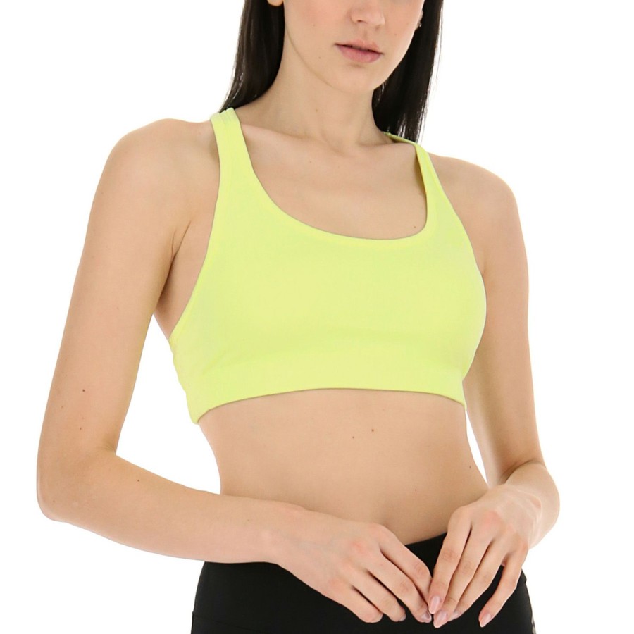 * Limit Offer Logo Sports Bra Yellow Neon Women'S