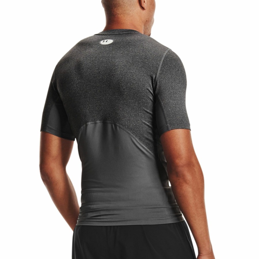 * Discount Online Heatgear Compression T-Shirt Carbon Heather/Black Men'S