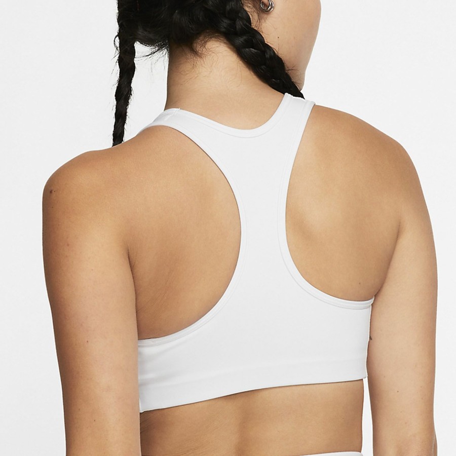 * Discount Online Swoosh Sports Bra White/Black Women'S